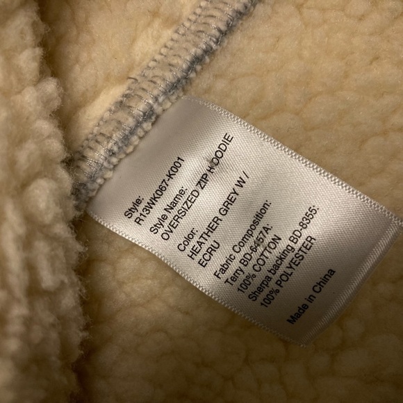 R13 oversized zip hoodie. XXS - Picture 8 of 8